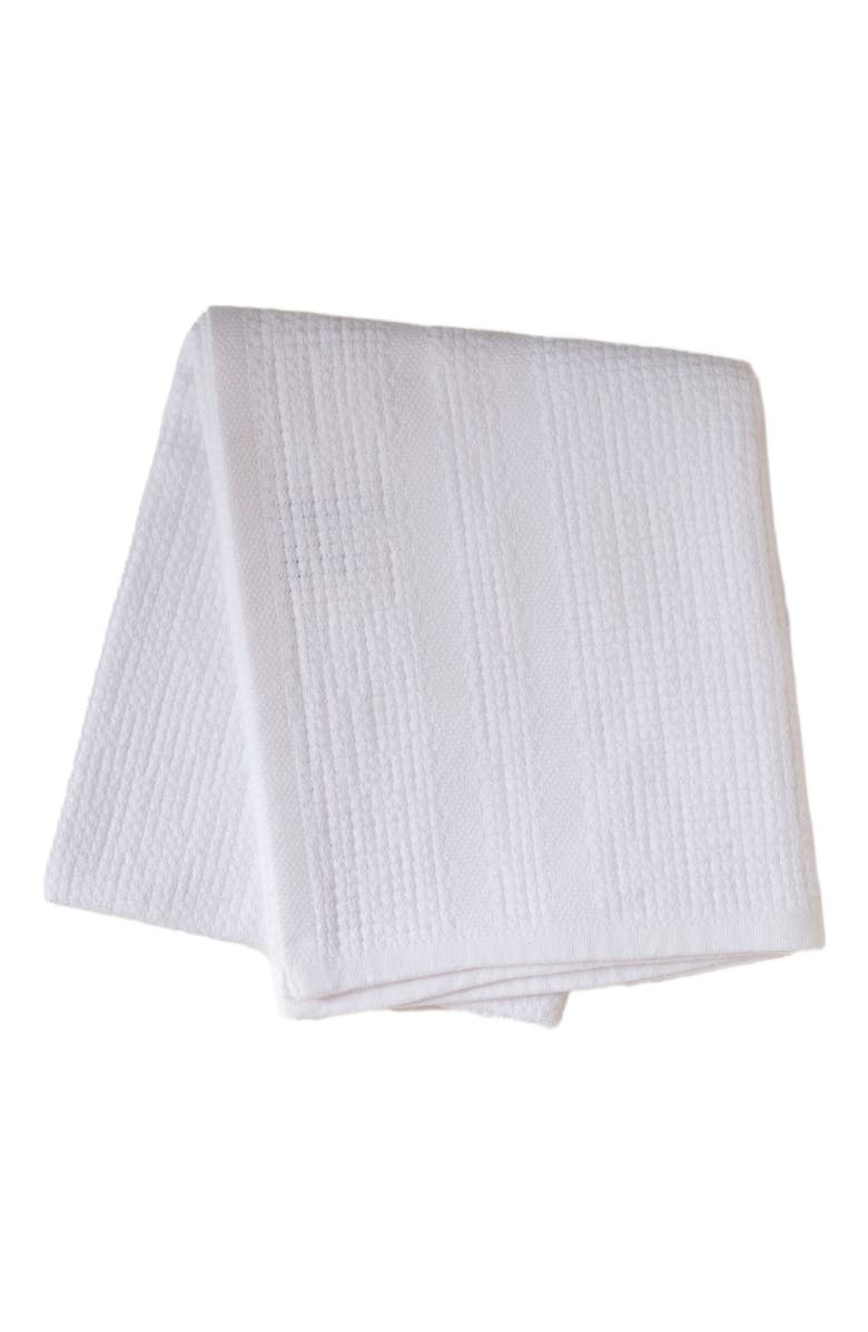 Mungo Organic Block Rib Hand Towel Set of 2, Main, color, White