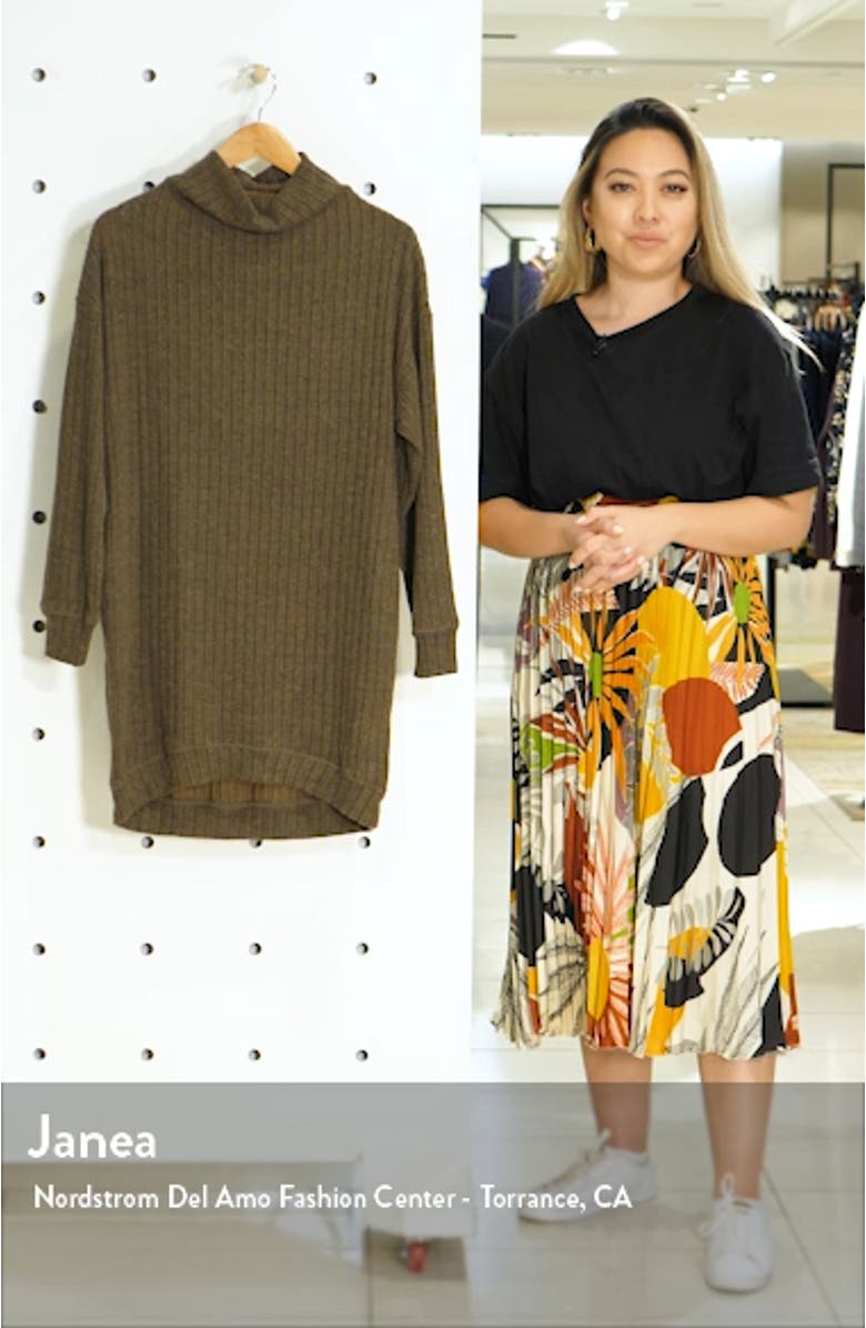 Funnel Neck Rib Dress, sales video thumbnail