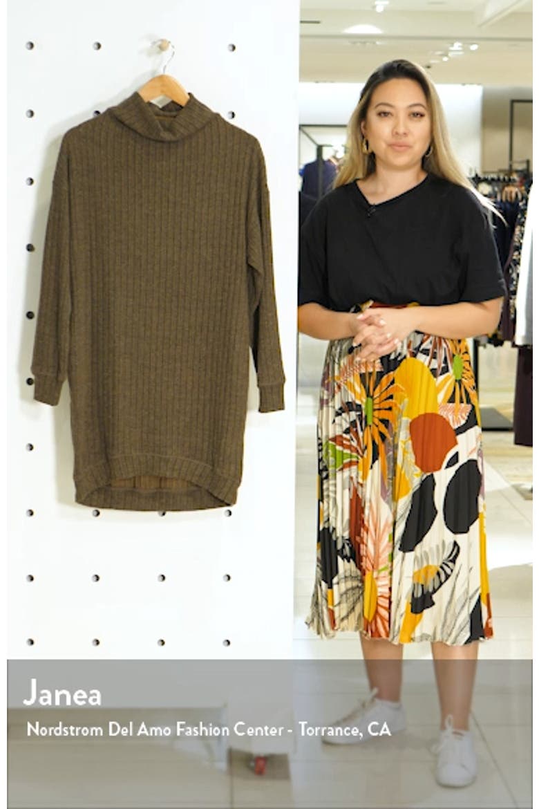 Funnel Neck Rib Dress video