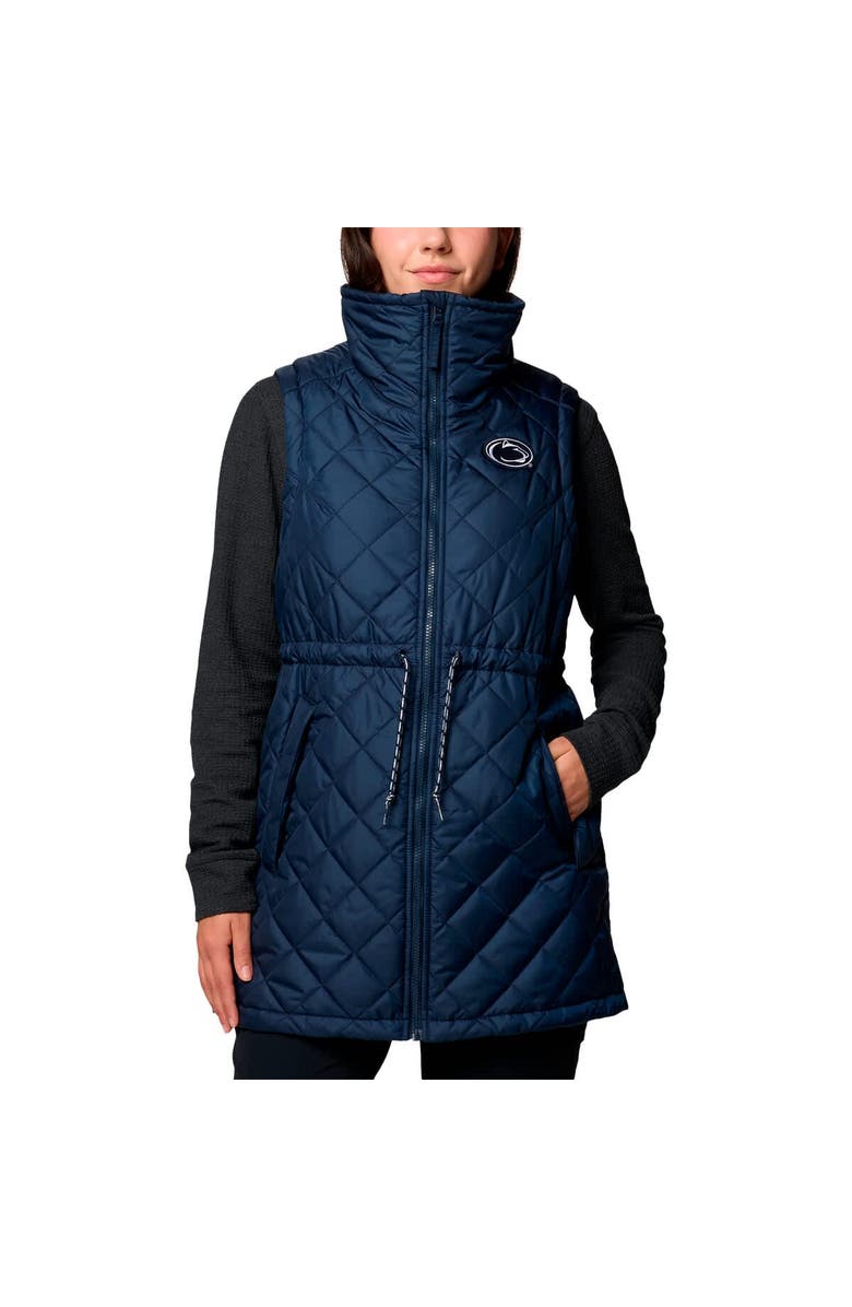 Columbia Women's Columbia Navy Penn State Nittany Lions Crested Peak Full-Zip Vest, Main, color,