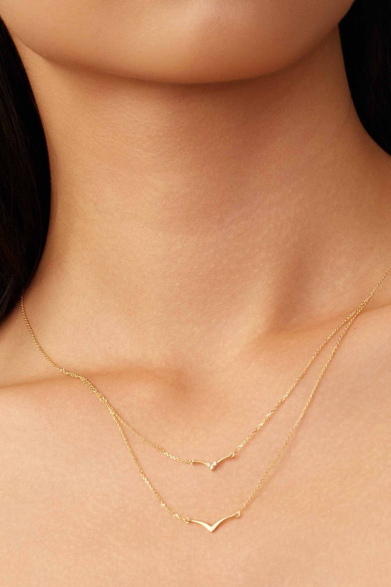 14K Yellow Gold Fly High Layered Pendant Necklace, Alternate, color, Yellow Gold