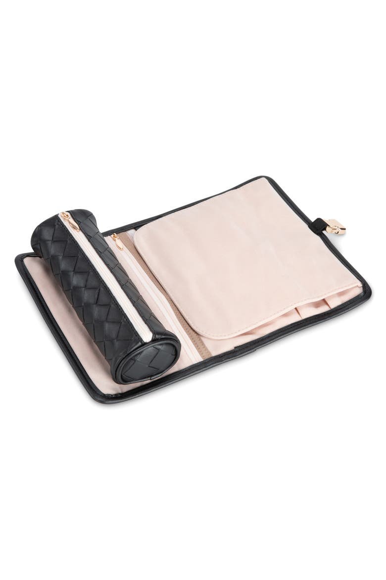 Ashley Jewelry Roll, Alternate, color, RAVEN