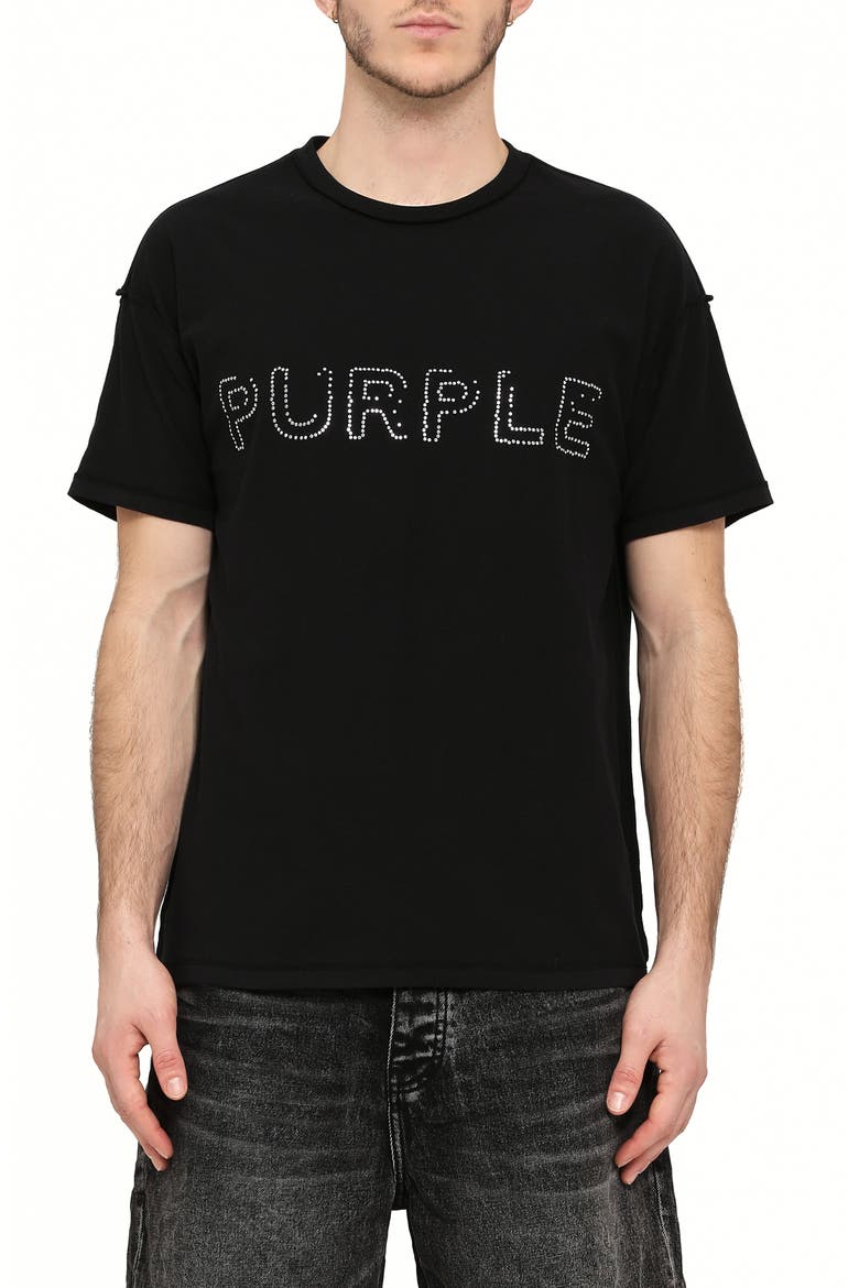 Inside Out Texture Cotton Jersey Graphic T-Shirt, Main, color, BLACK