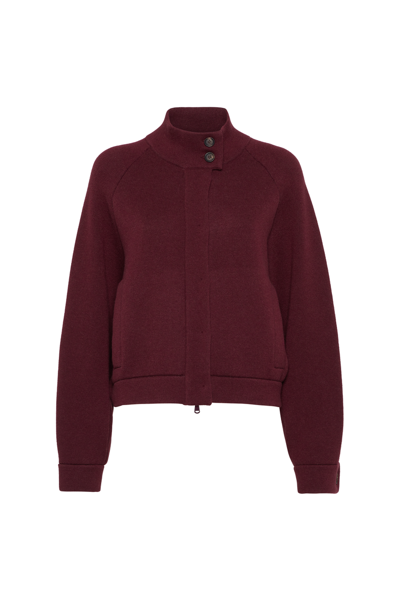 Brunello Cucinelli Double-knit outerwear, Main, color, Amaranth