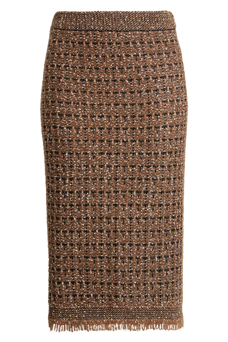 Juliette Midi Skirt, Main, color, TOFFEE/ WHITE
