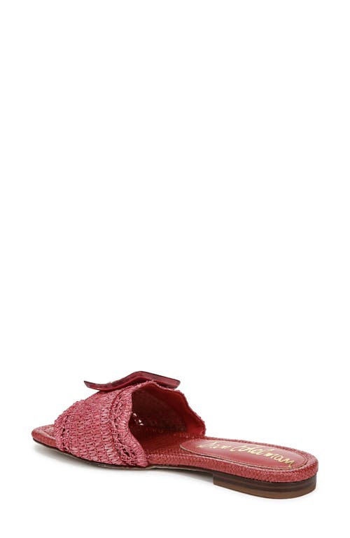SAM EDELMAN SAM EDELMAN BAMBI RAFFIA BUCKLE SLIDE SANDAL 