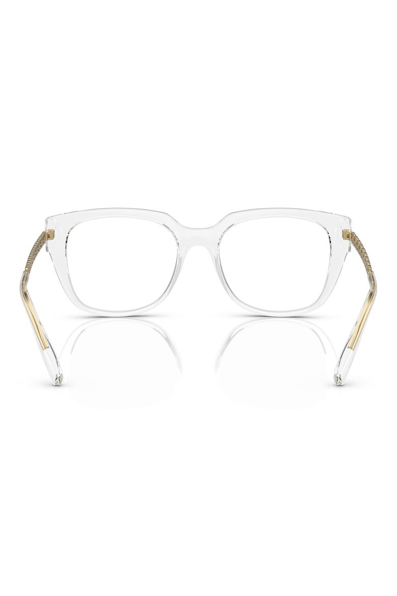 53mm Square Optical Glasses, Alternate, color, CRYSTAL / DEMO LENS