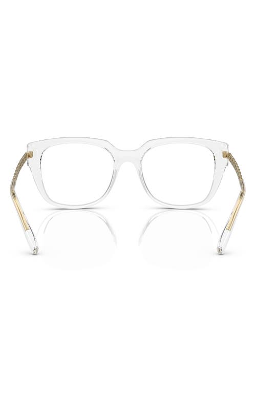 Dolce & Gabbana Dolce&gabbana 53mm Square Optical Glasses In Transparent
