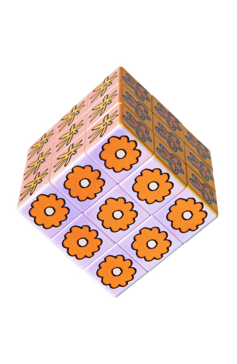 Journey of Something Art Cube Flower Pop 6 Sided Puzzle Game, Alternate, color, Multicolored