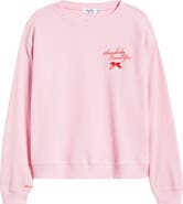 THE MAYFAIR GROUP Somebody Loves You Waffle Knit Graphic Top