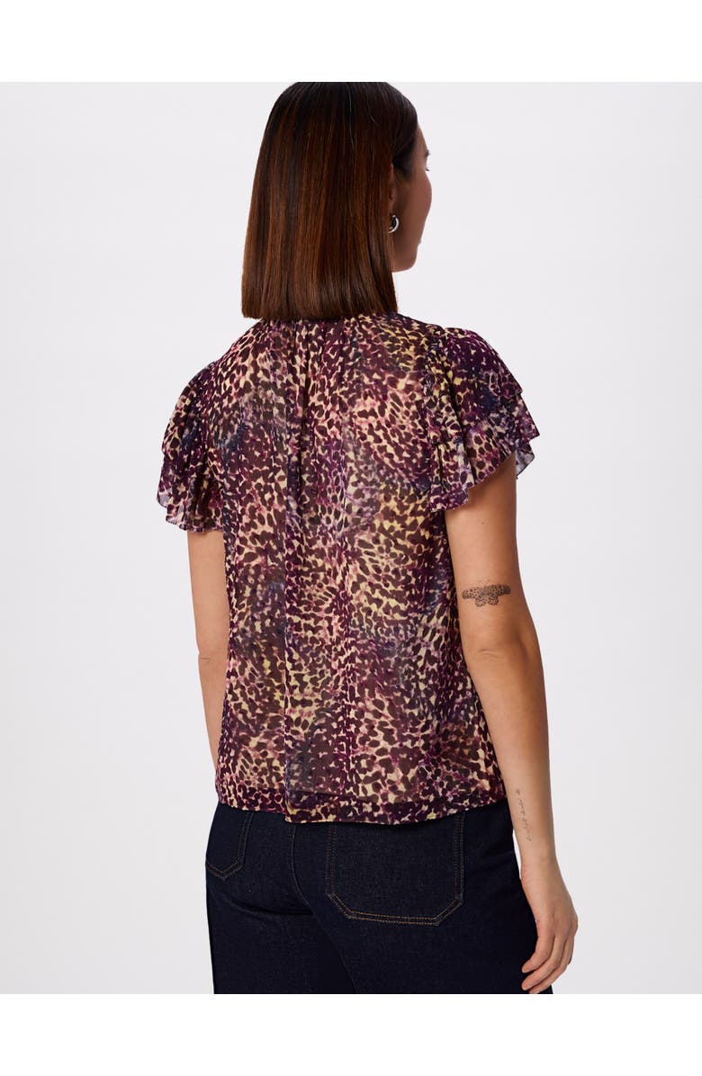 Whistles Orchid Print Dobby Top, Alternate, color, Purp/Multi