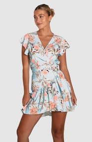 Belle & Bloom Love Shack Mini Wrap Dress
