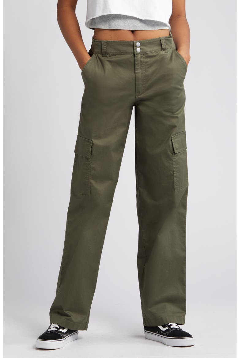 Mid Rise Cargo Chinos, Alternate, color, OLIVE SARMA