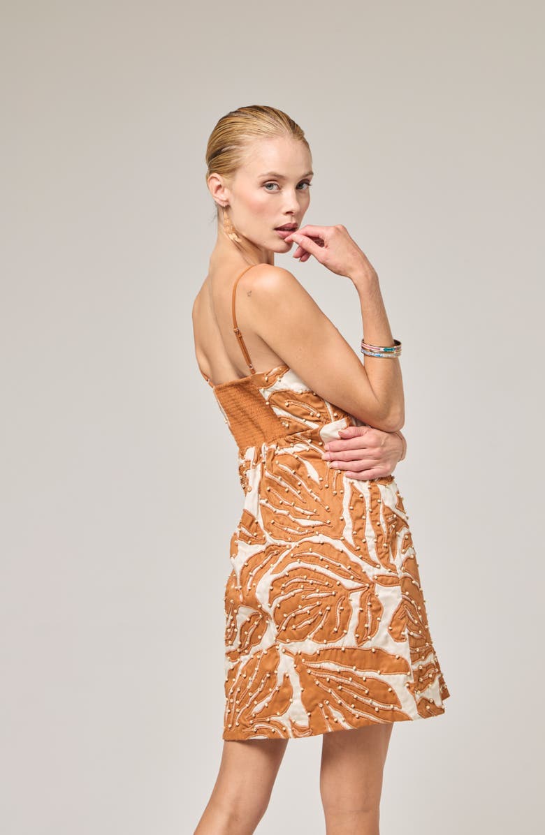 BTB Los Angeles Alex Dress, Alternate, color, Cream/Camel