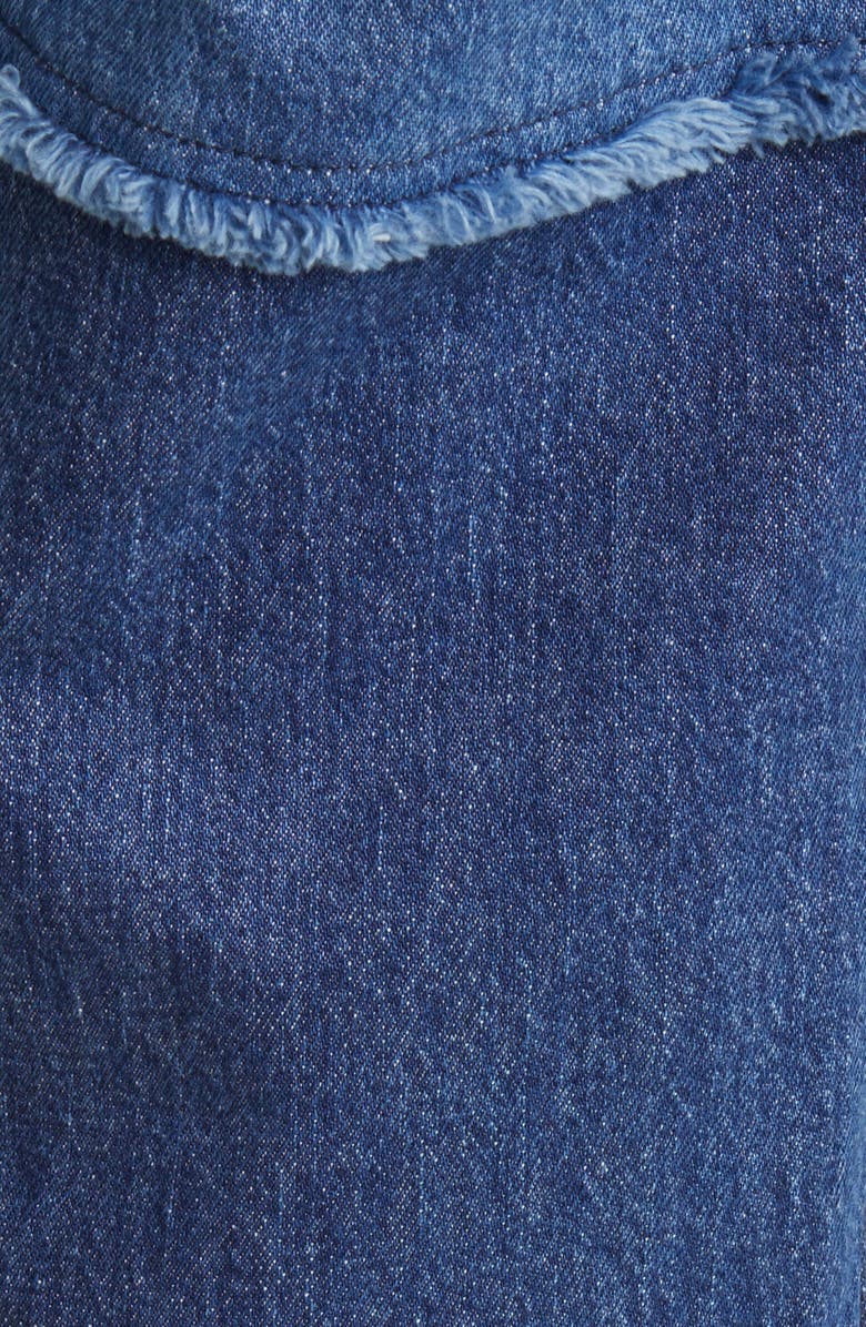 Rails The Getty Patchwork High Waist Crop Wide Leg Jeans, Alternate, color, Indigo Patchwork