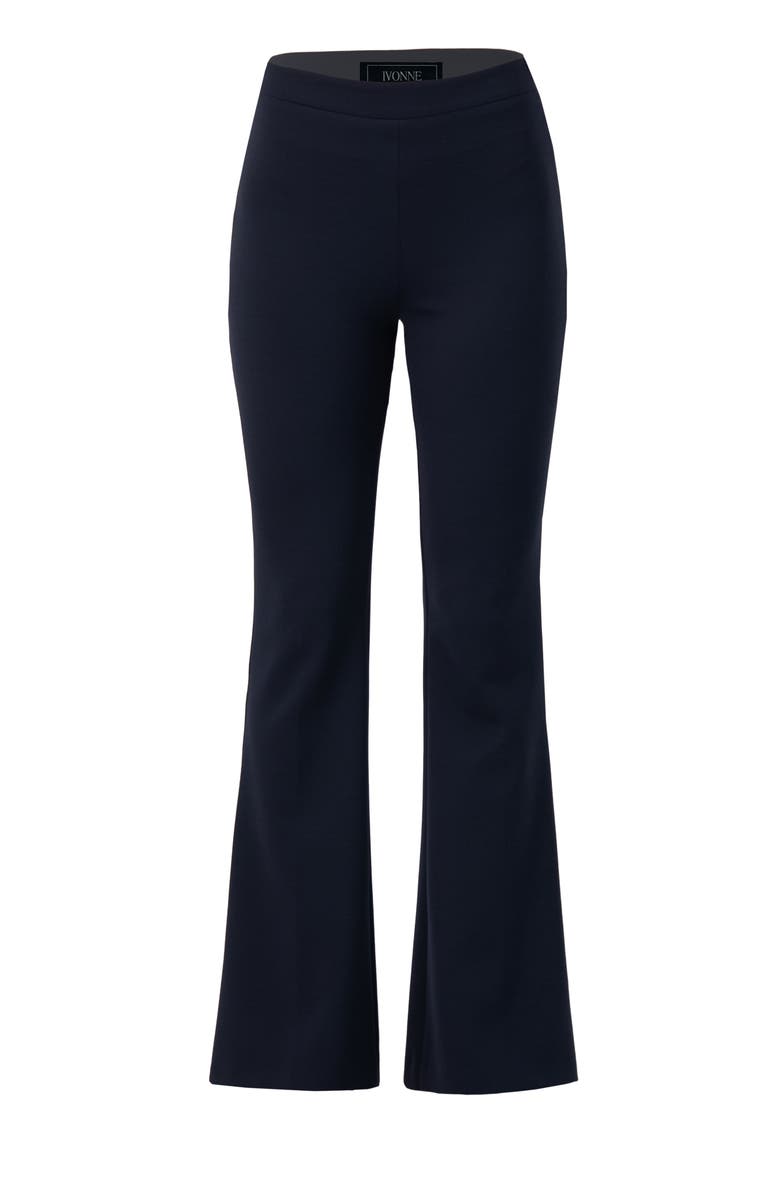 IVONNE Semi-Flared Trousers, Alternate, color, Navy Blue