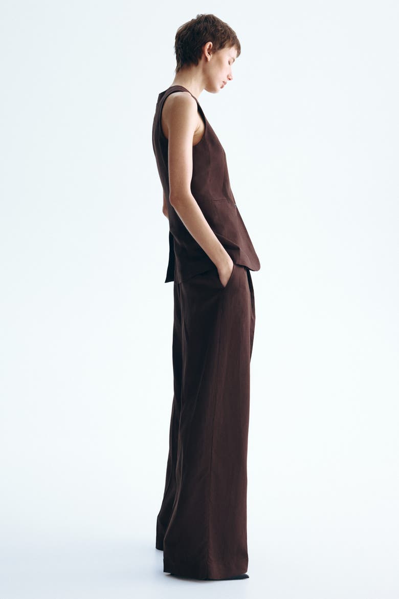 Long Waistcoat, Alternate, color, Dark brown
