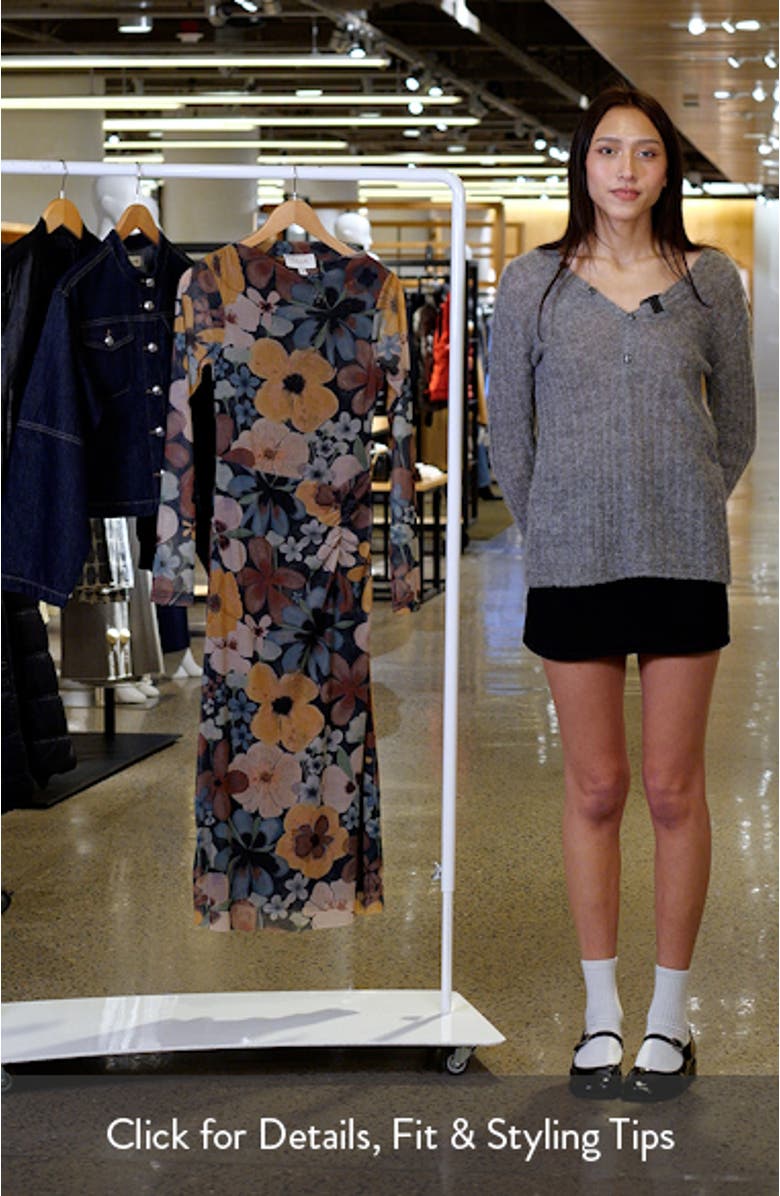 Katya Long Sleeve Midi Dress, sales video thumbnail