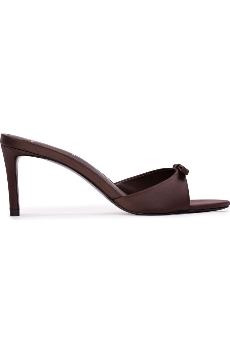 BLACK SUEDE STUDIO Albie 65 Mule, Main, color, Cacao Satin