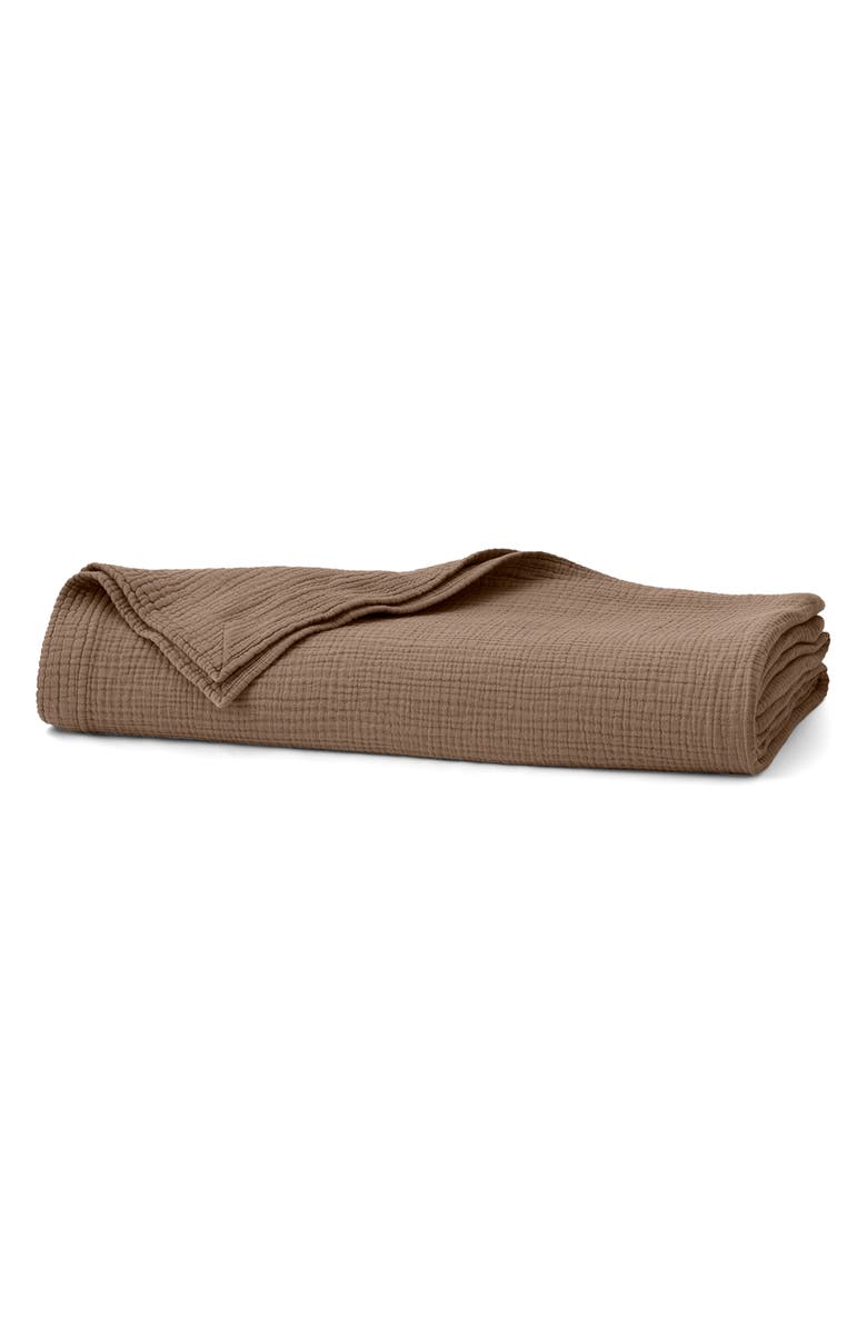 Boll & Branch Dream Bed Blanket, Main, color, Walnut