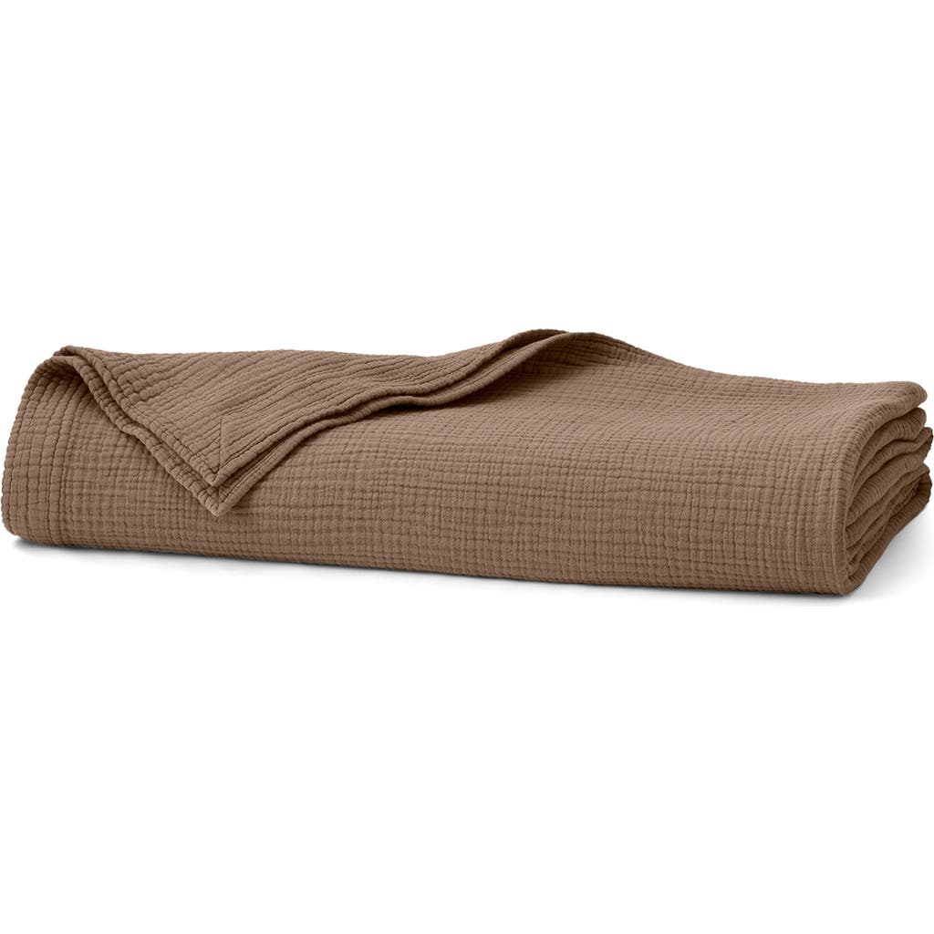 Boll & Branch Dream Bed Blanket In Brown