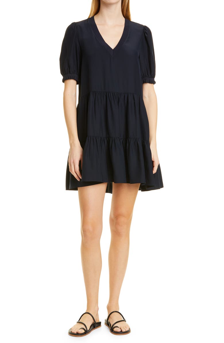 Cinq à Sept Emalina Silk A-Line Dress, Main, color, 