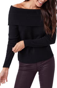 PAIGE Izabella Off-the-Shoulder Sweater