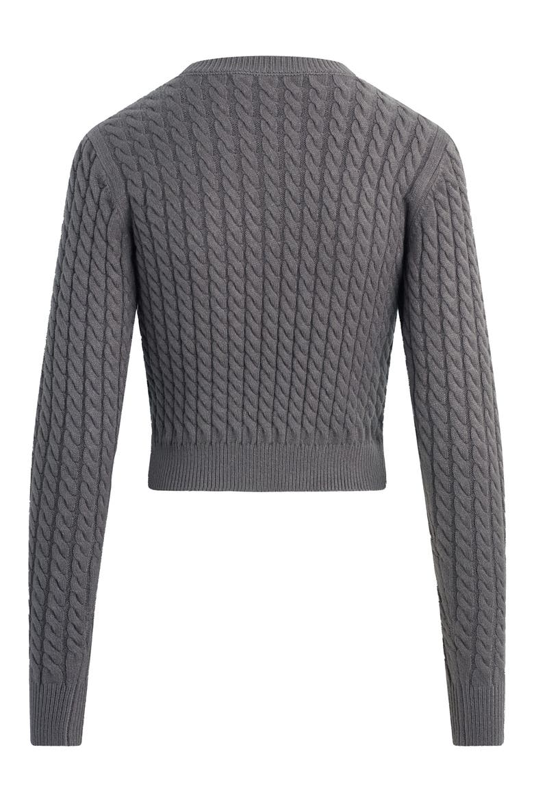 The Feel Good Cable Stitch Sweater, Alternate, color, GREY SHADOW