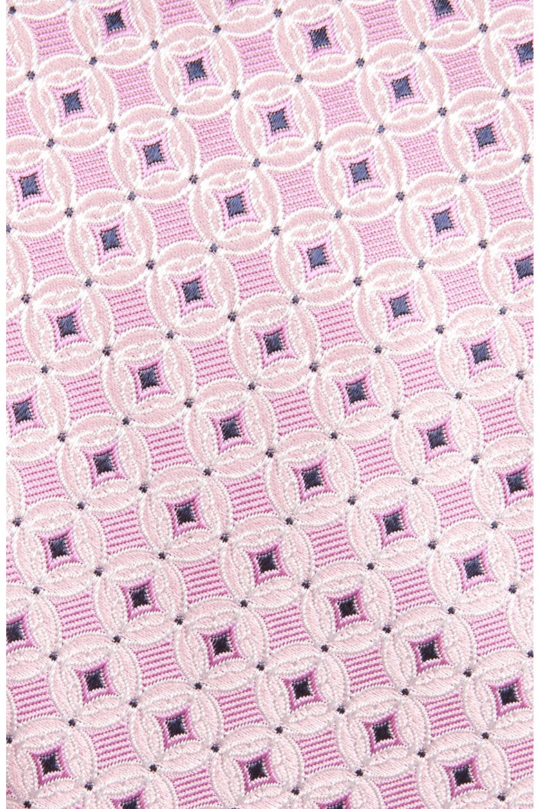 Medallion Silk Tie, Alternate, color, PINK