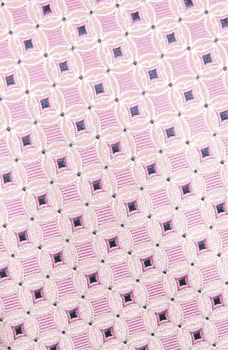 Canali Medallion Silk Tie, Alternate, color, Pink