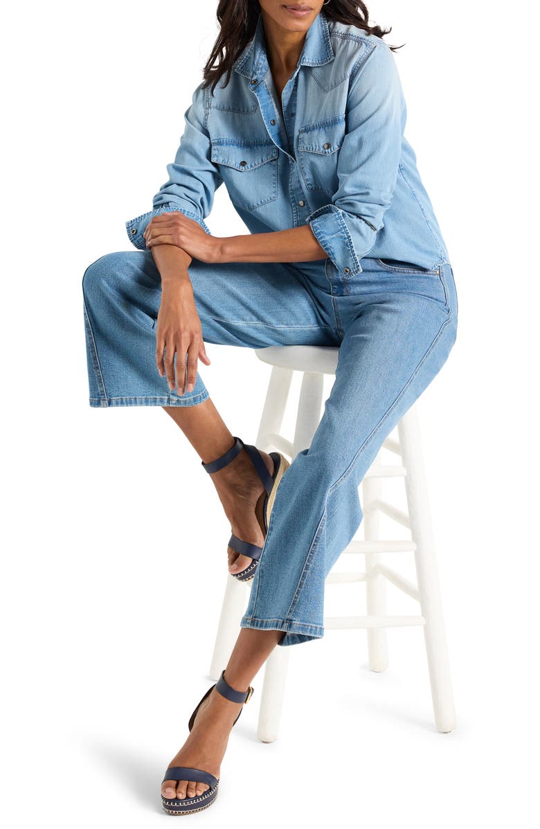 NIC+ZOE The Western Denim Shirt, Alternate, color,