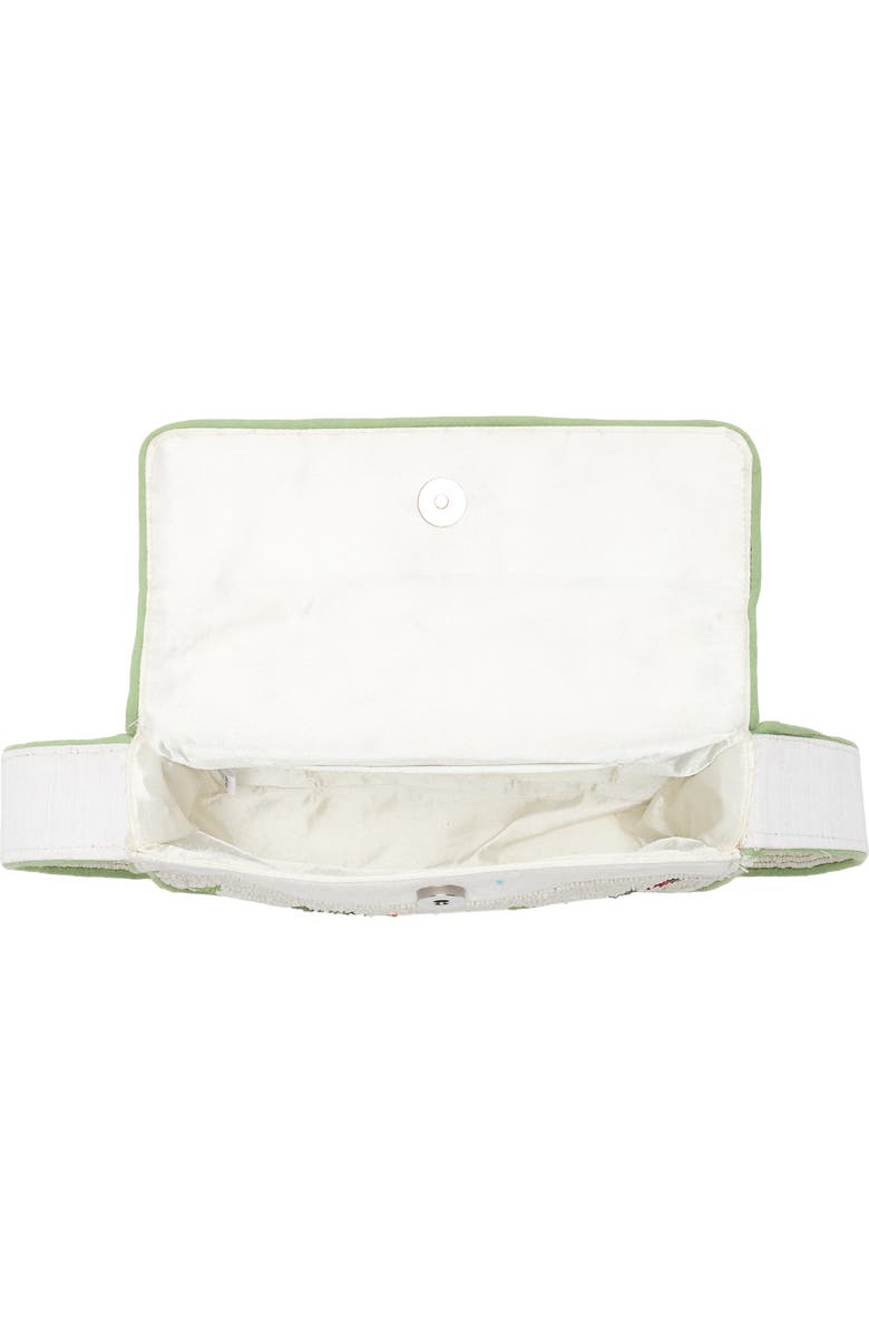 Collection XIIX Mixed Veggies Beaded Baguette Shoulder Bag, Alternate, color, Ivory Multi