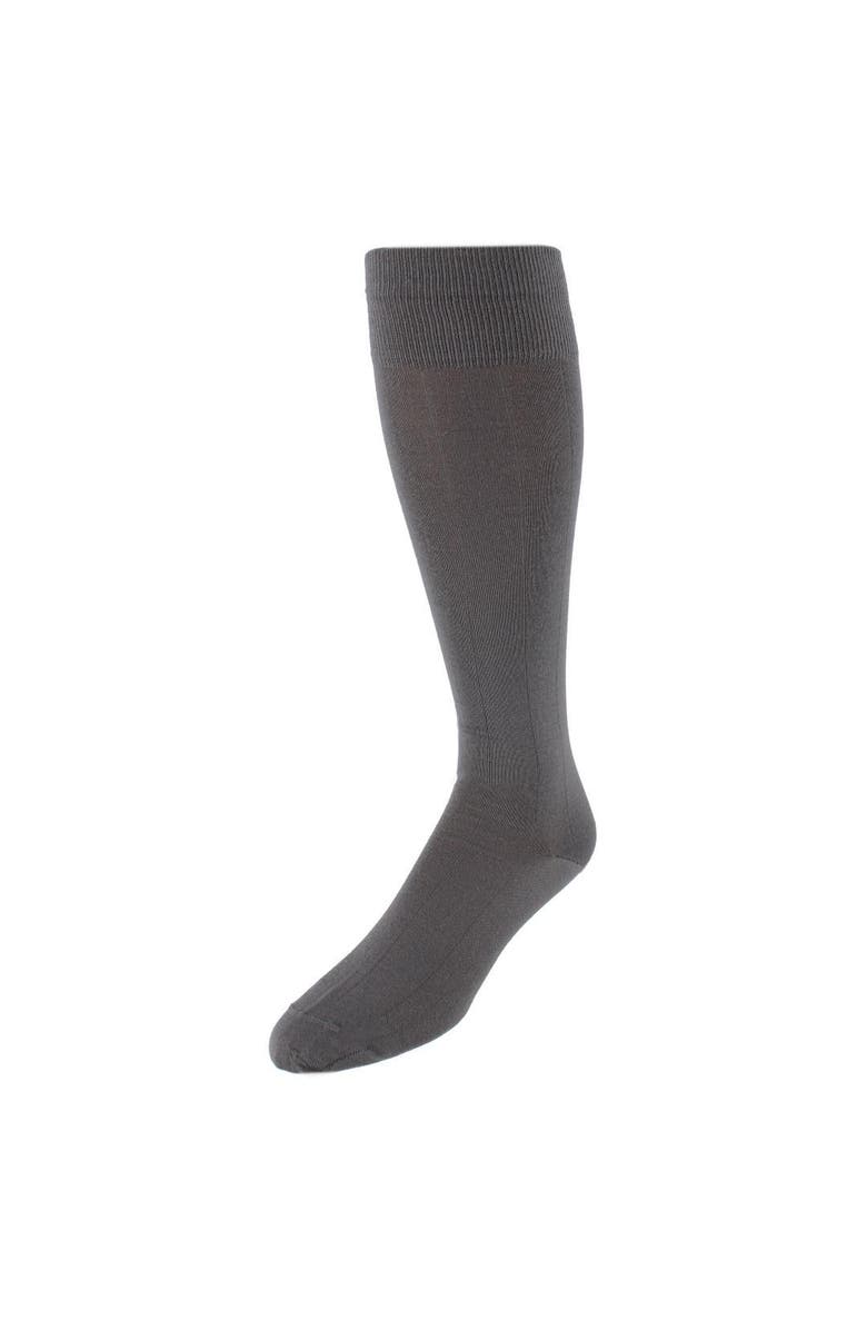 Trafalgar Maxwell Over The Calf Cashmere Blend Socks, Main, color, Pewter
