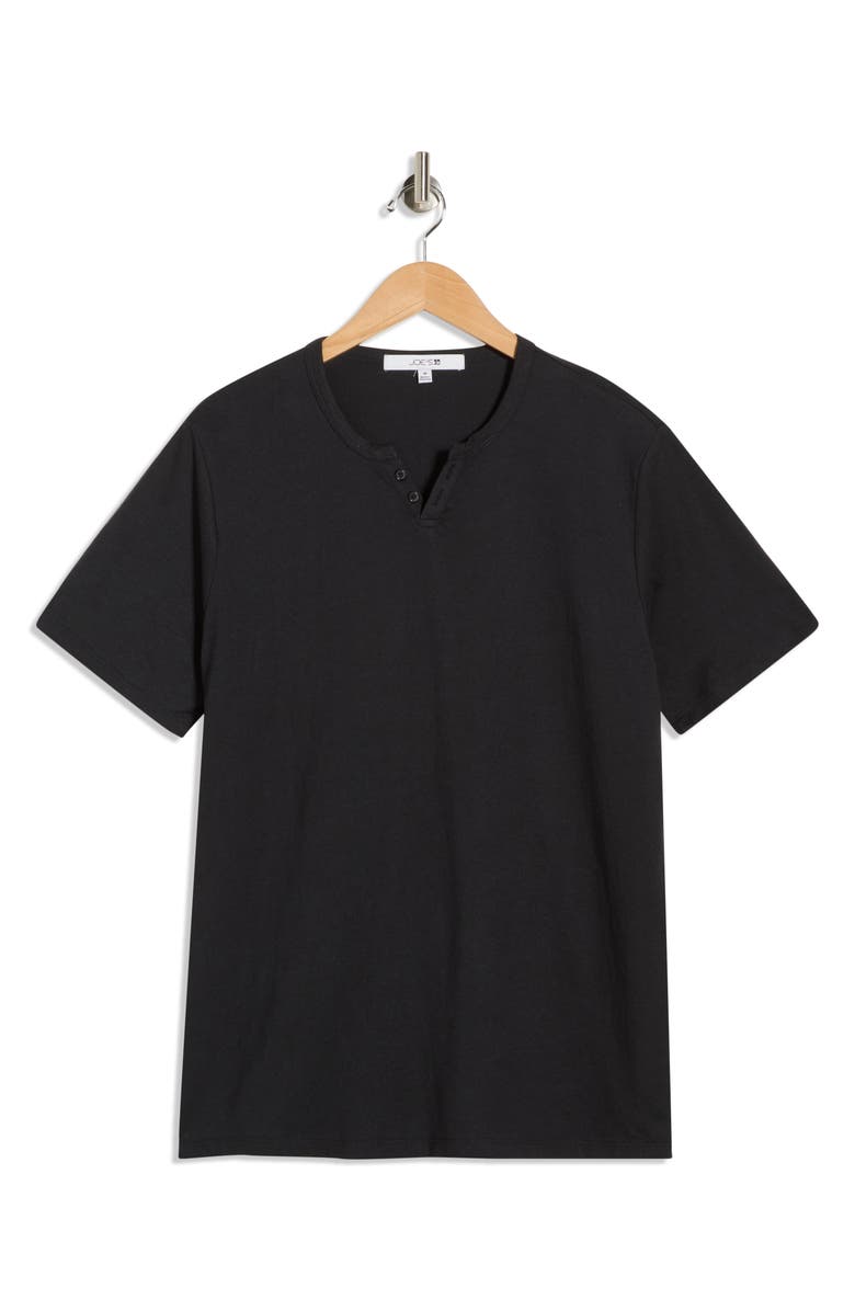Joe's Classic Cotton Henley T-Shirt, Alternate, color, Black