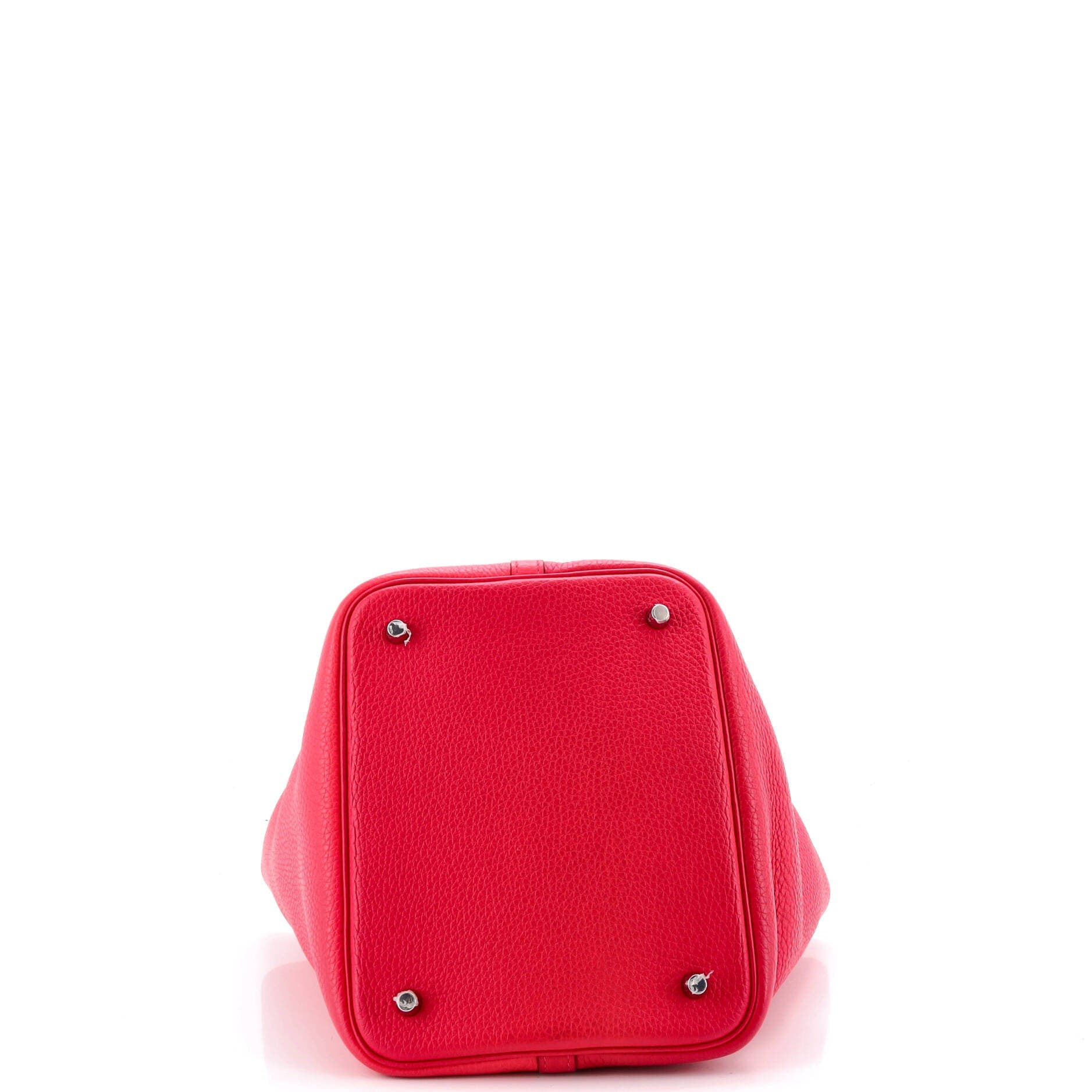 Picotin Lock Bag Tricolor Clemence MM, Alternate, color, Red