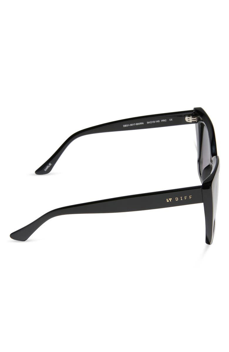 DIFF 54mm Cat Eye Sunglasses, Alternate, color, Black Iris