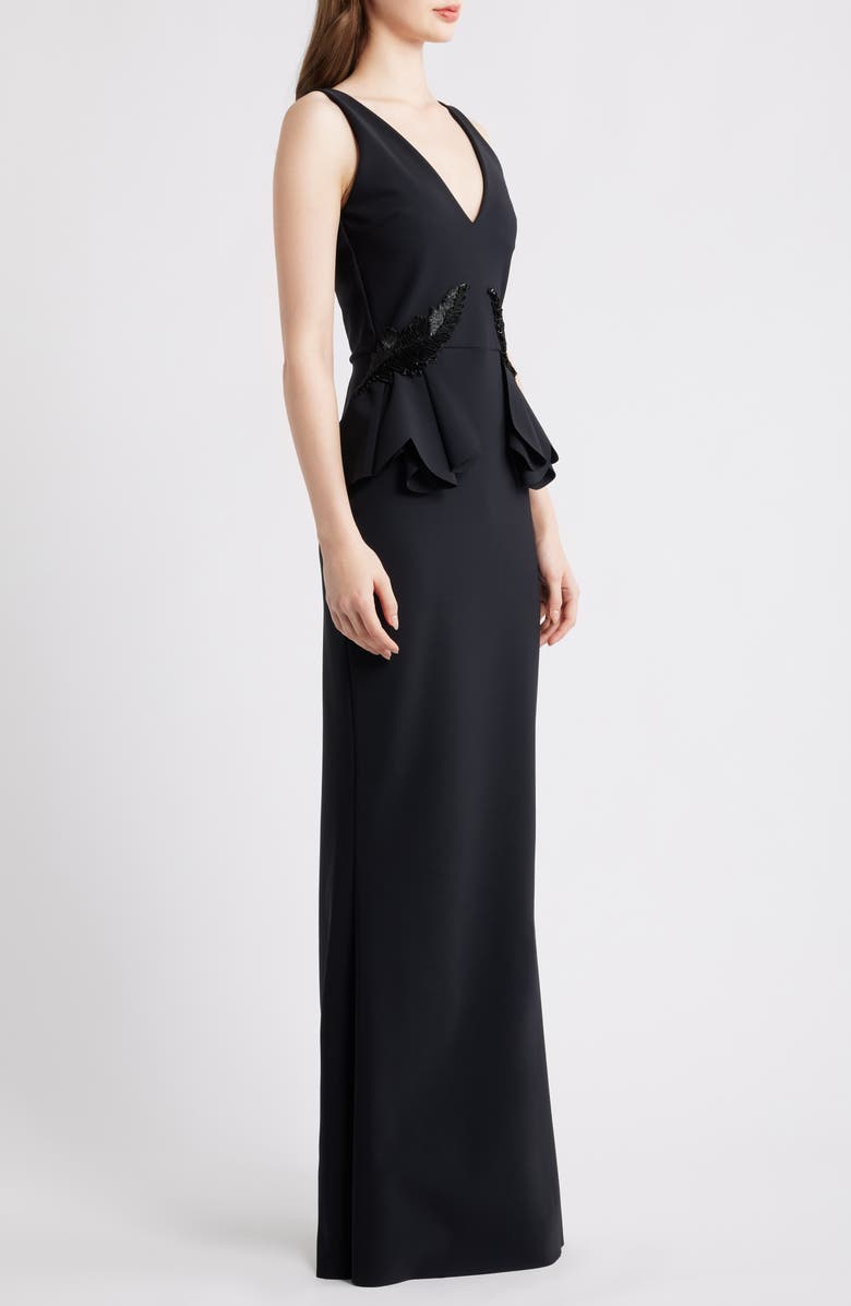 Chiara Boni La Petite Robe Nawa Sleeveless Mermaid Gown, Alternate, color, Black