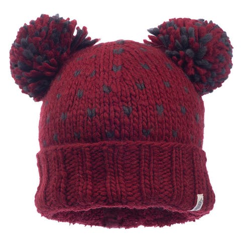 Hand Knit Double Pom Kira Hat