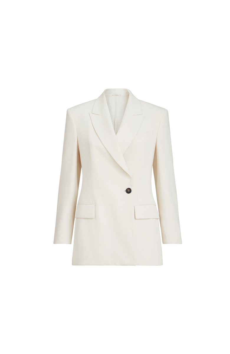 Brunello Cucinelli Couture twill blazer, Main, color, Milk