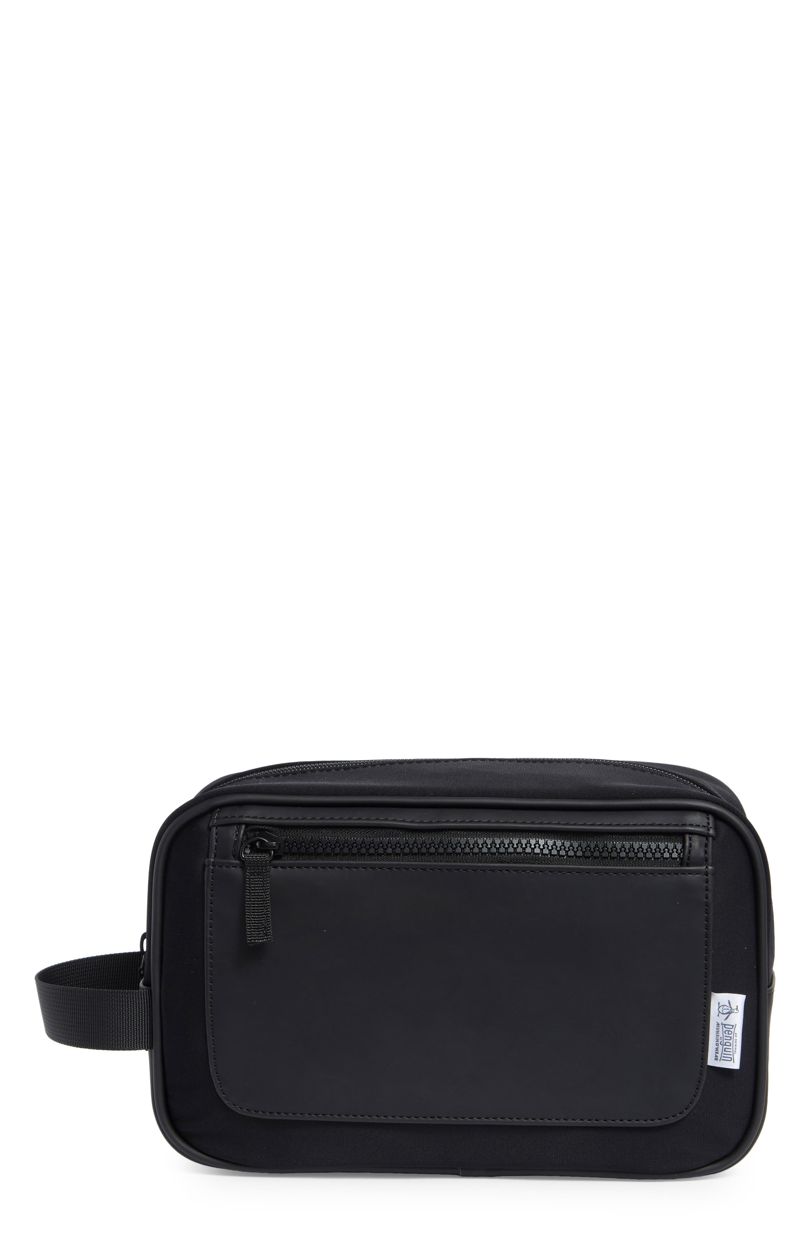 Original Penguin Satin Finish Zip Top Dopp Kit