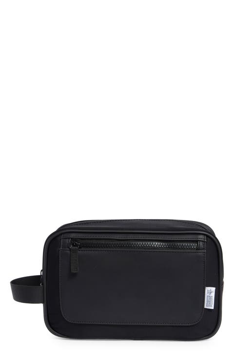 Satin Finish Zip Top Dopp Kit