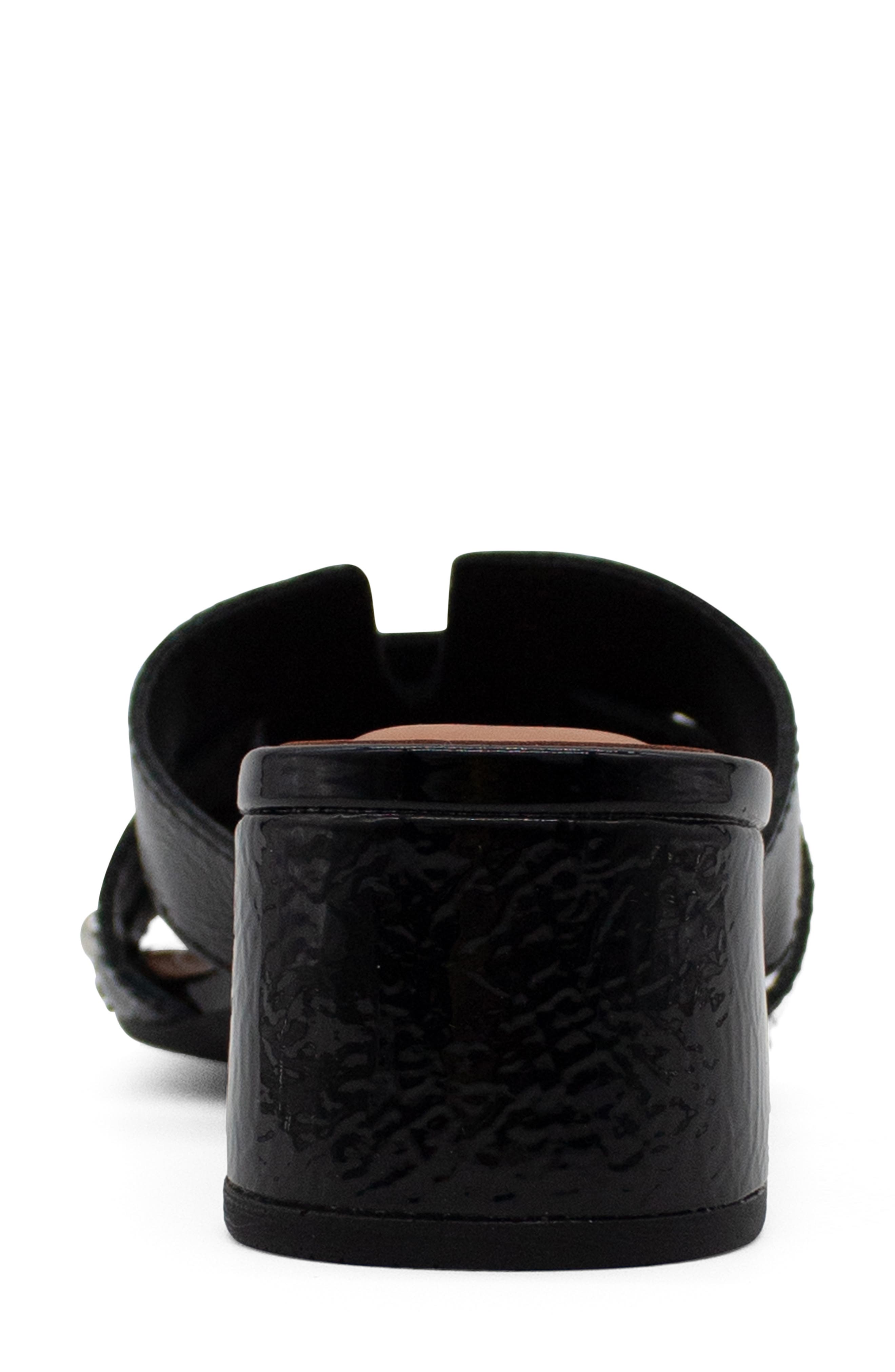 Bottero Studded Leather Slide Sandal, Alternate, color, Preto