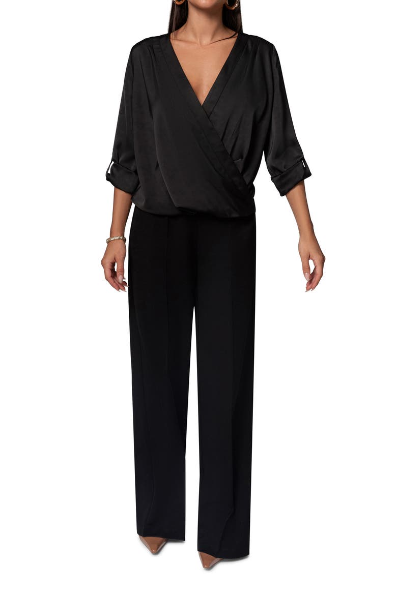 Novena Straight Leg Pants, Alternate, color, BLACK