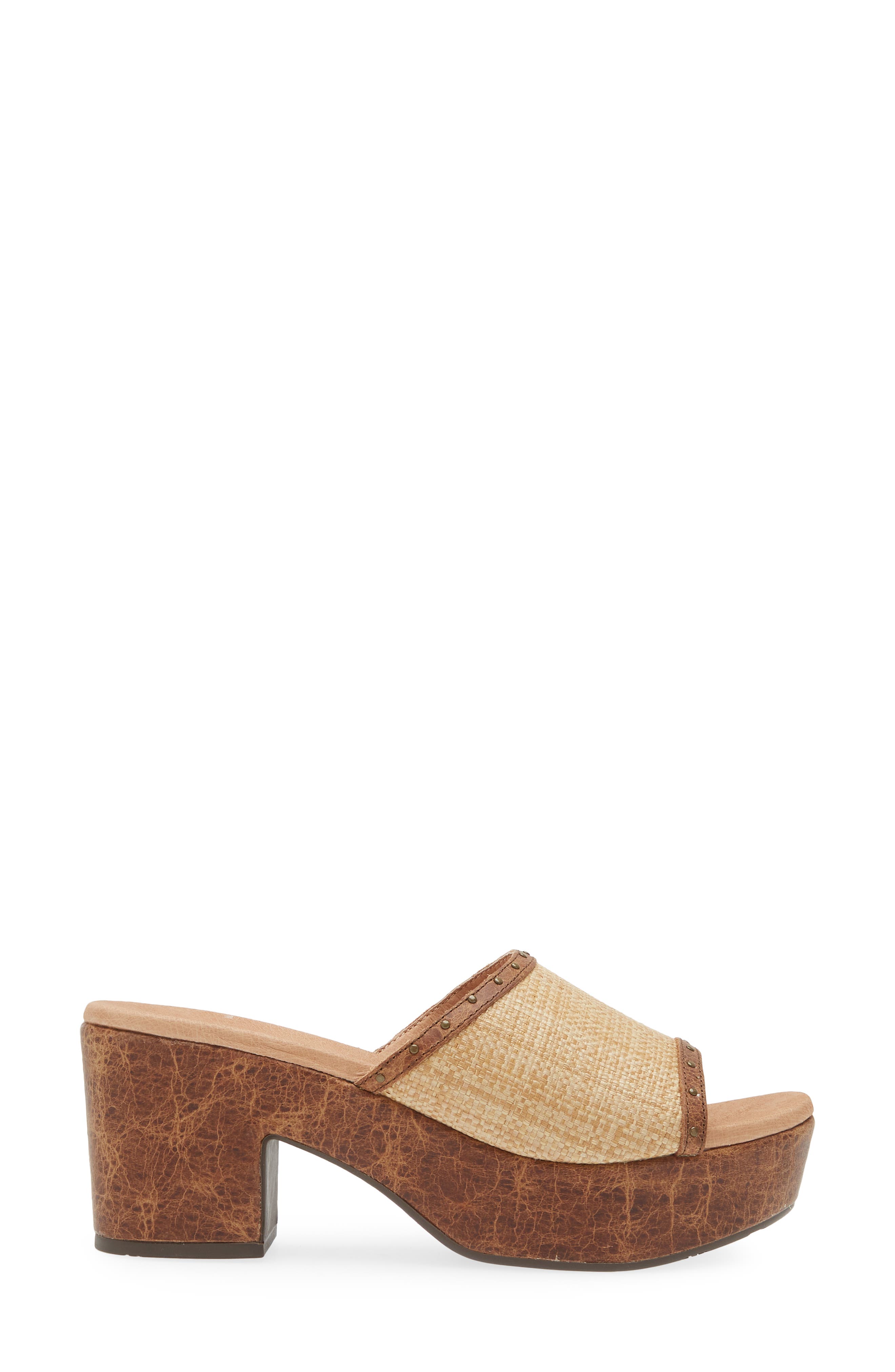 Chocolat Blu Guro Platform Sandal, Alternate, color, Brown Combo Raffia