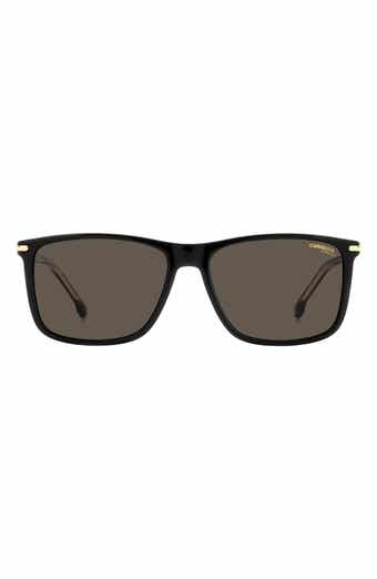57mm Polarized Rectangular Sunglasses