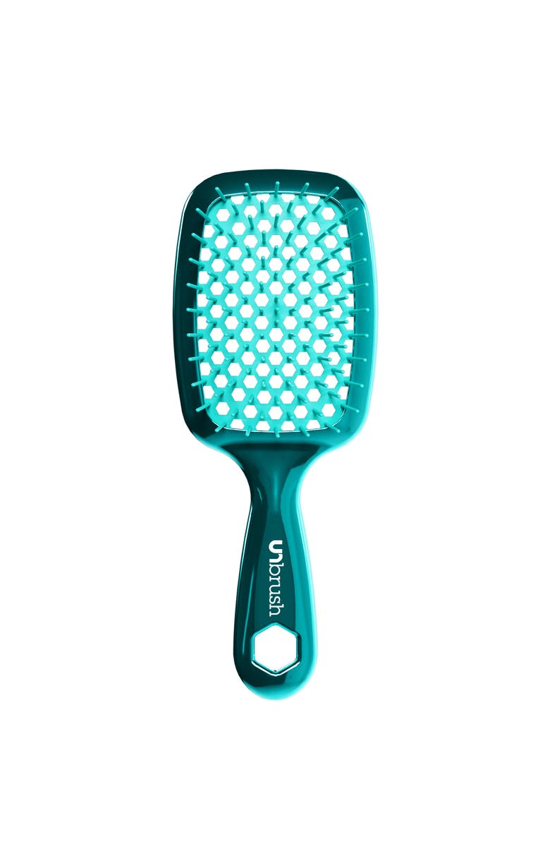 UNbrush Detangling Brush, Main, color, Teal Aurora Borealis