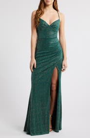 CITY STUDIO Glitter Swirl Strappy Dress