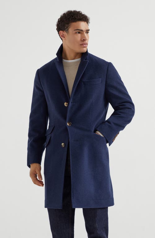 Brunello Cucinelli Water-resistant Coat In Blue
