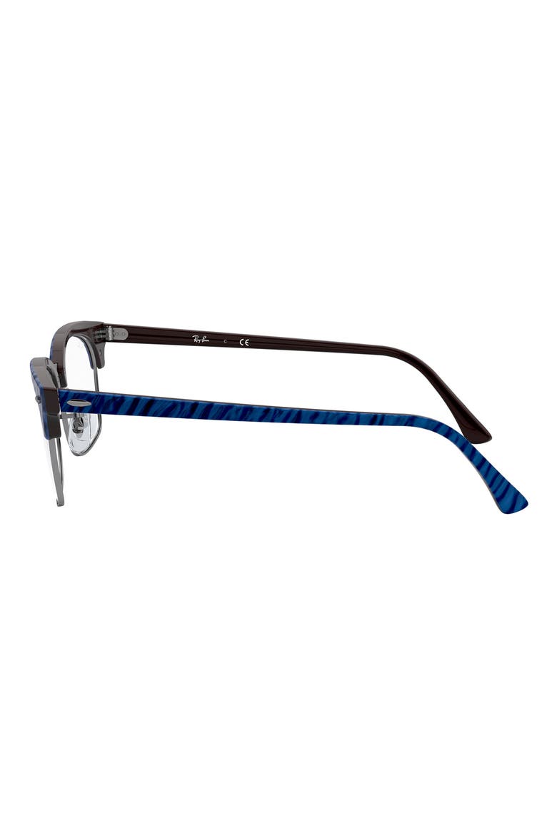 55mm Rectangle Optical Glasses, Alternate, color, BLUE
