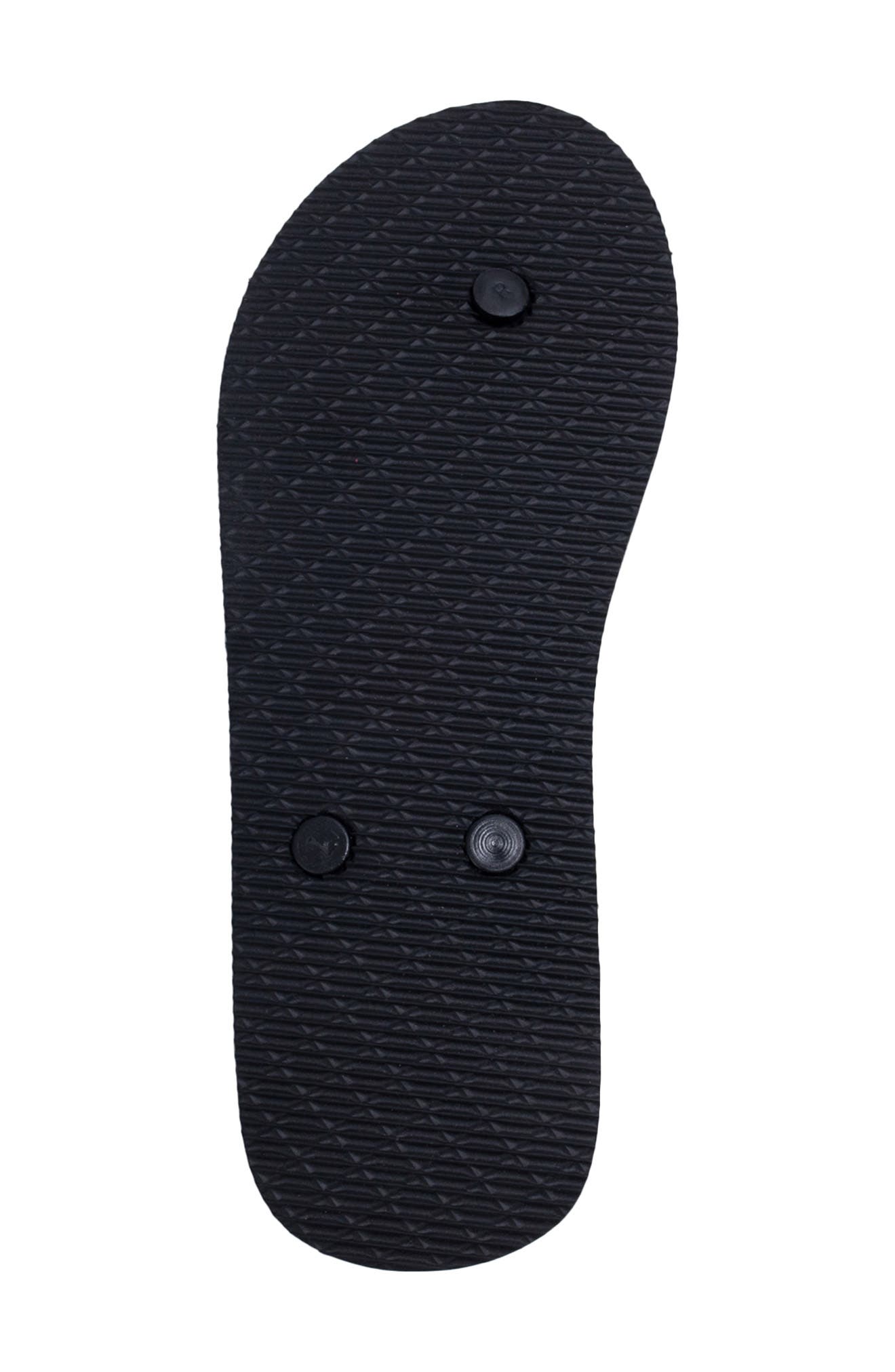 bebe Peach Flip Flop, Alternate, color, Black